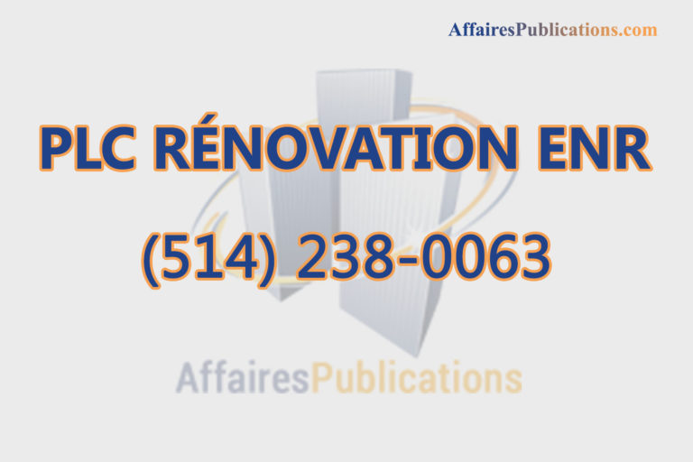 PLC RÉNOVATION ENR