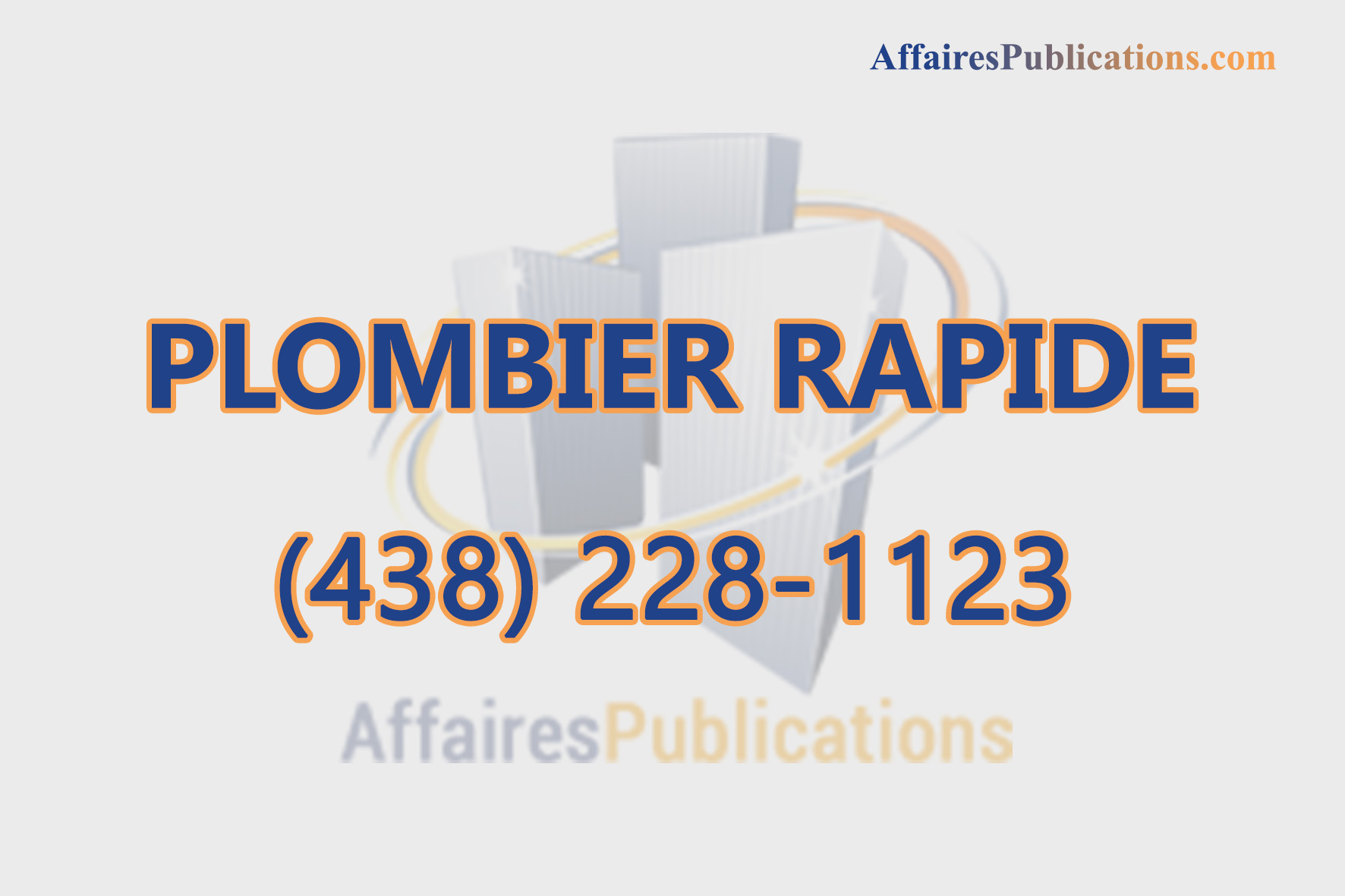 PLOMBIER RAPIDE