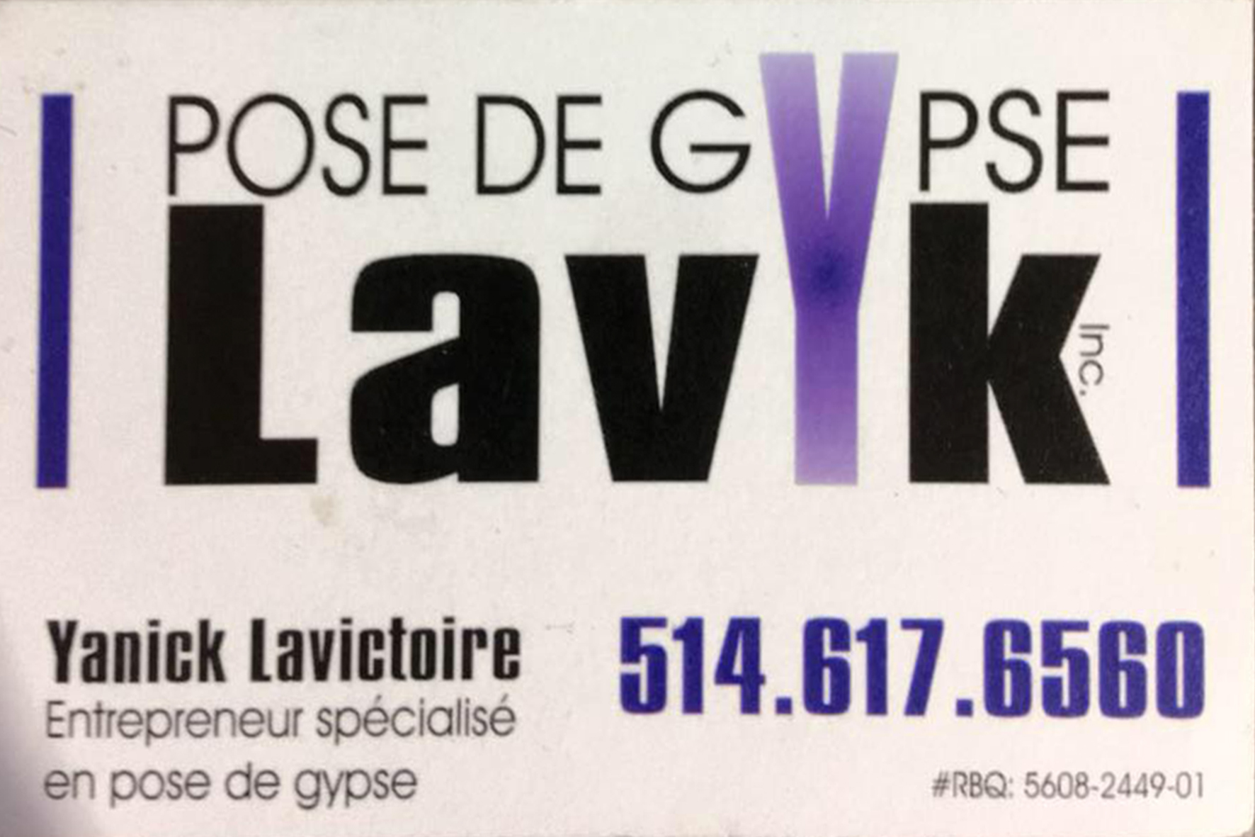 POSE DE GYPSE LAVYK INC
