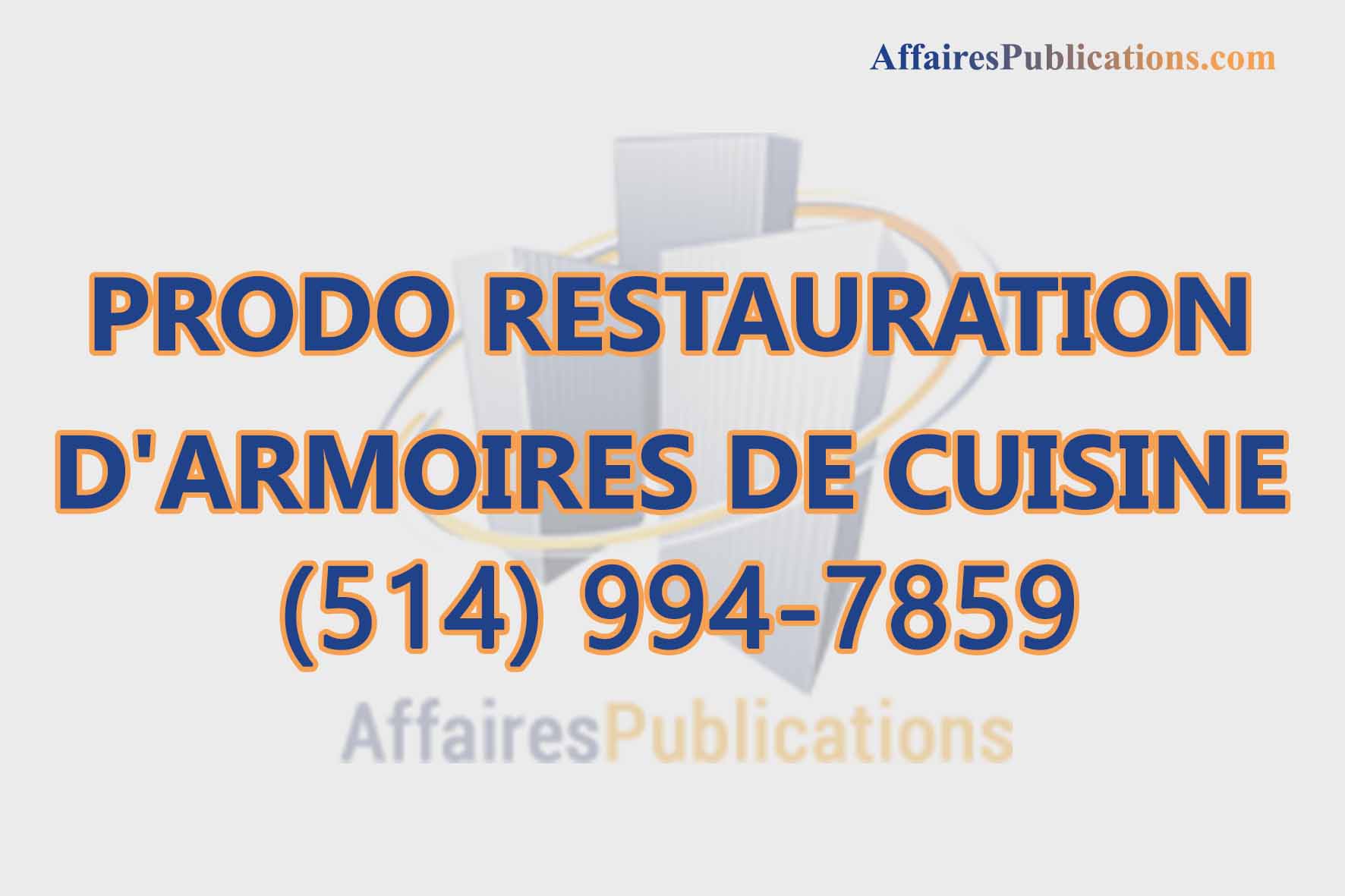 PRODO RESTAURATION D&rsquo;ARMOIRES DE CUISINE