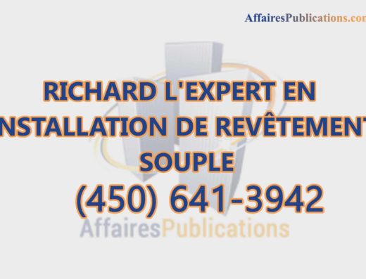 RICHARD L&rsquo;EXPERT EN INSTALLATION DE REVÊTEMENT SOUPLE