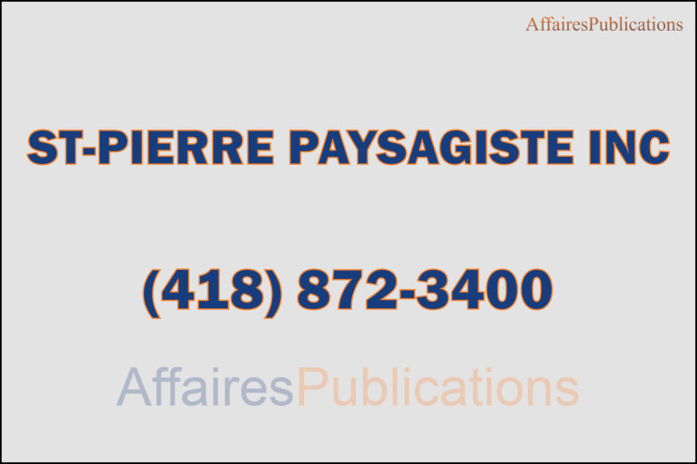 ST-PIERRE PAYSAGISTE INC