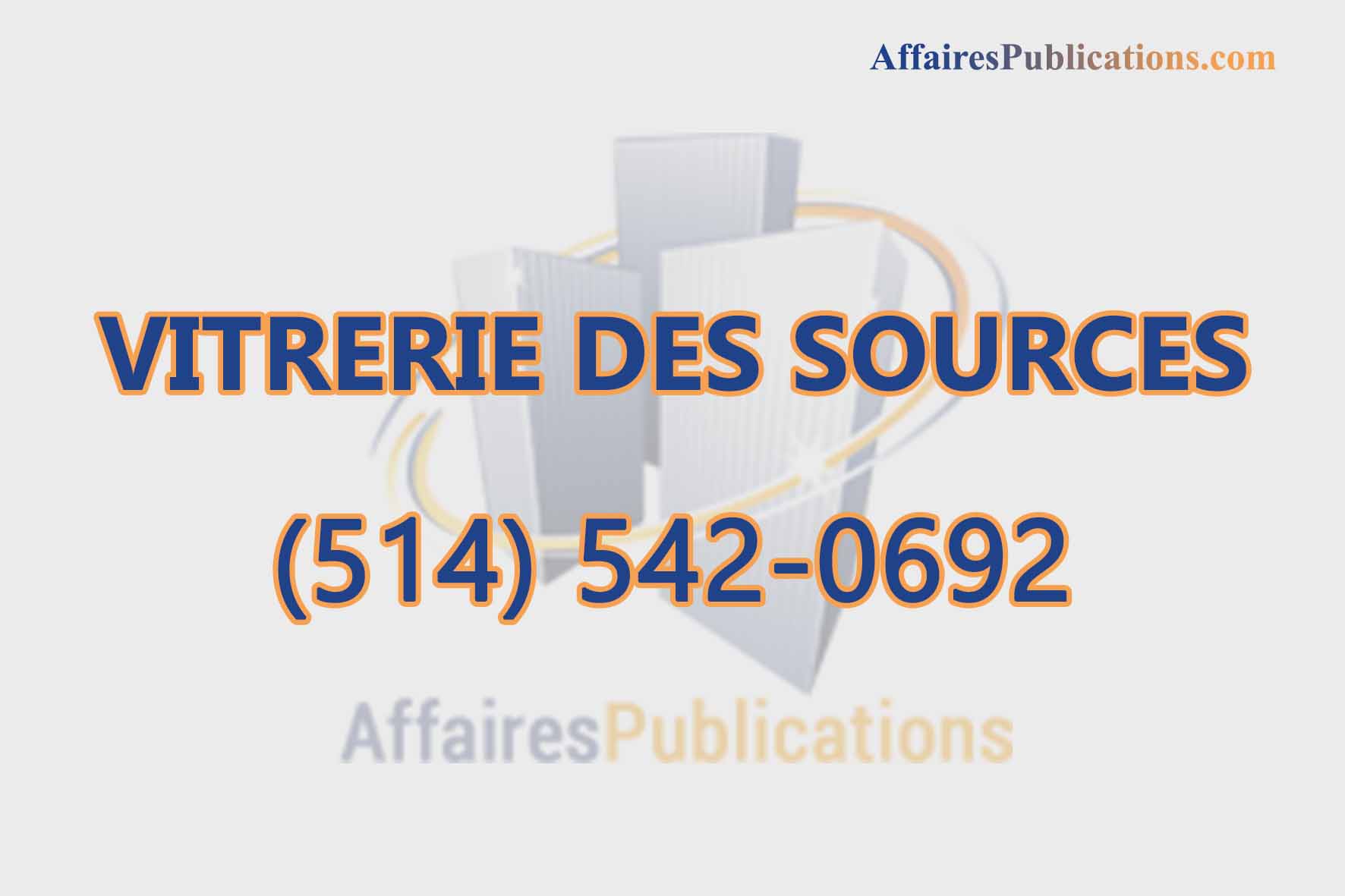 VITRERIE DES SOURCES