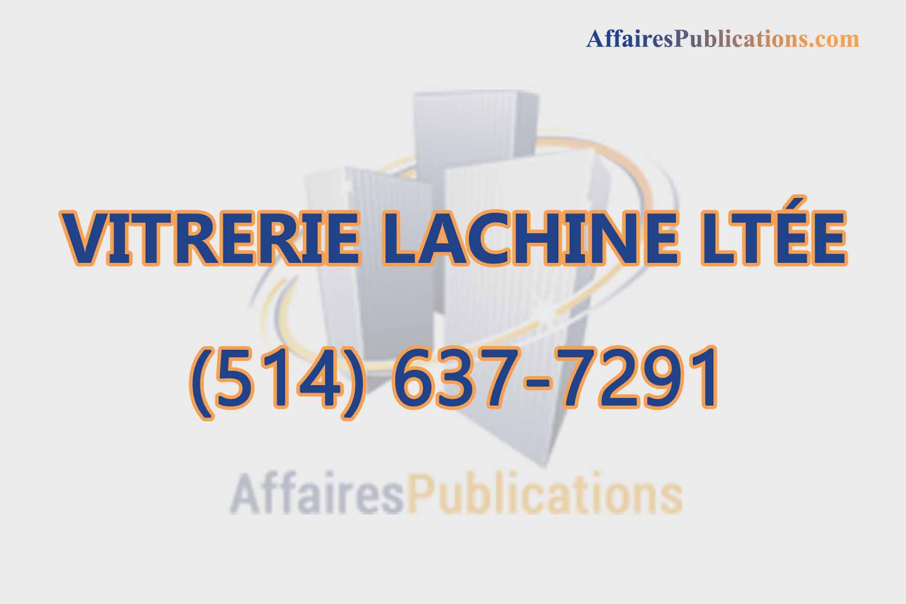 VITRERIE LACHINE LTÉE