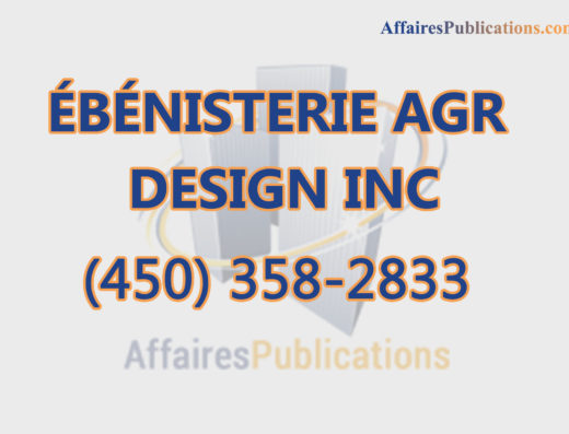 ÉBÉNISTERIE AGR DESIGN INC