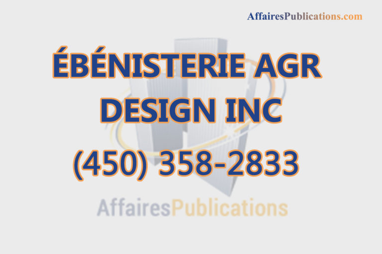 ÉBÉNISTERIE AGR DESIGN INC