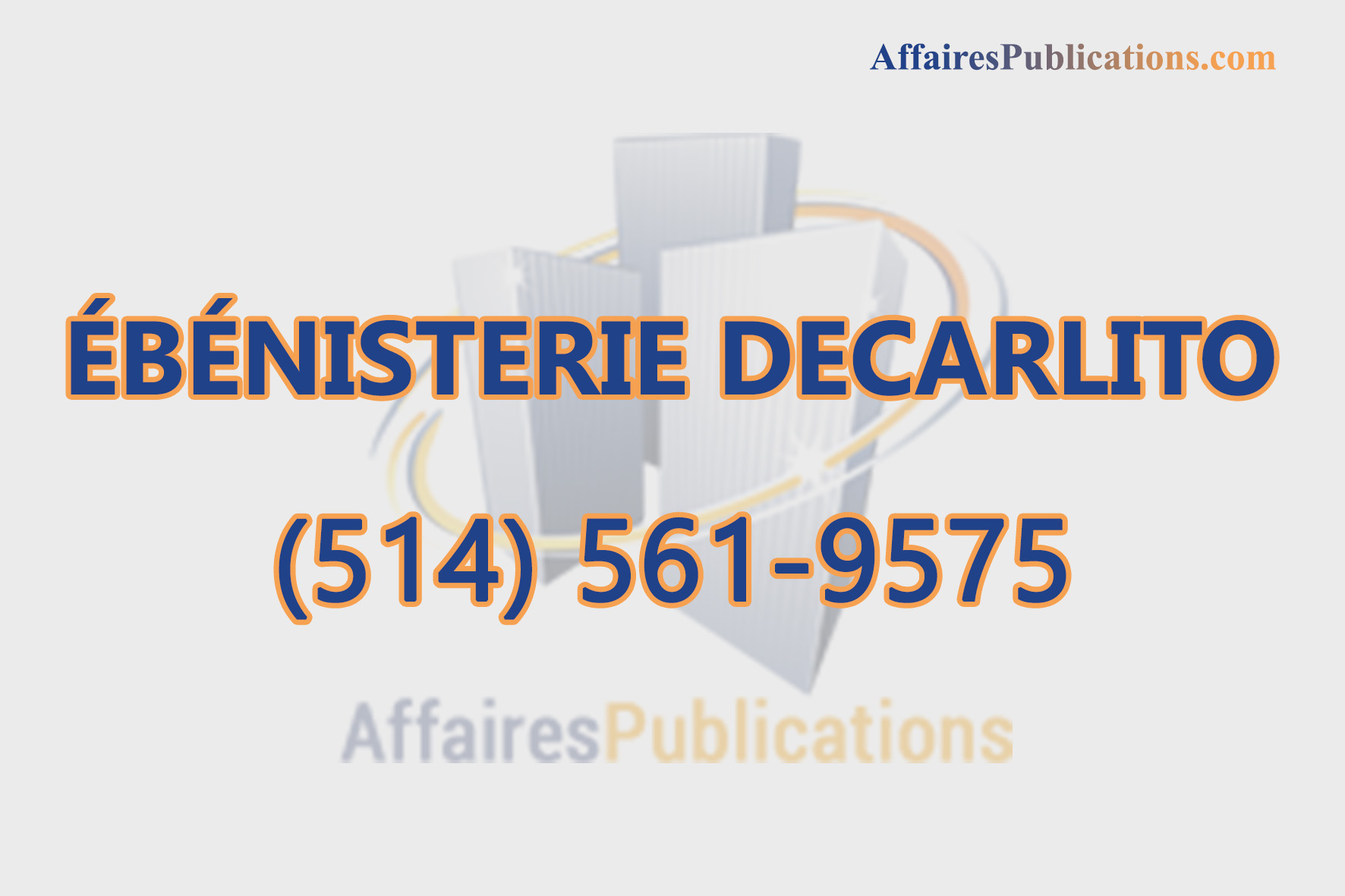 ÉBÉNISTERIE DECARLITO