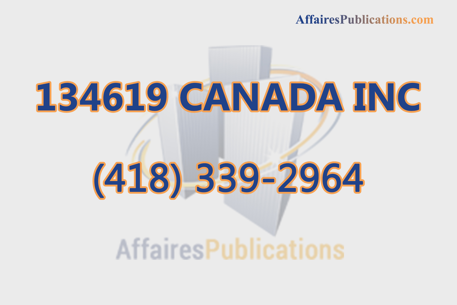 134619 CANADA INC