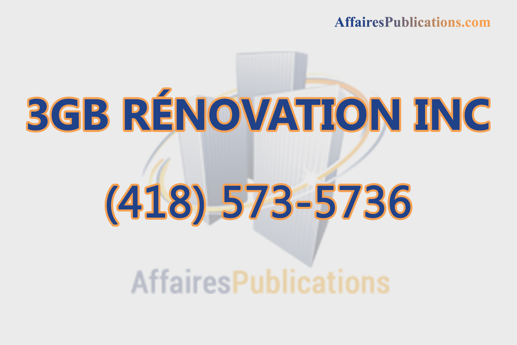 3GB RÉNOVATION INC