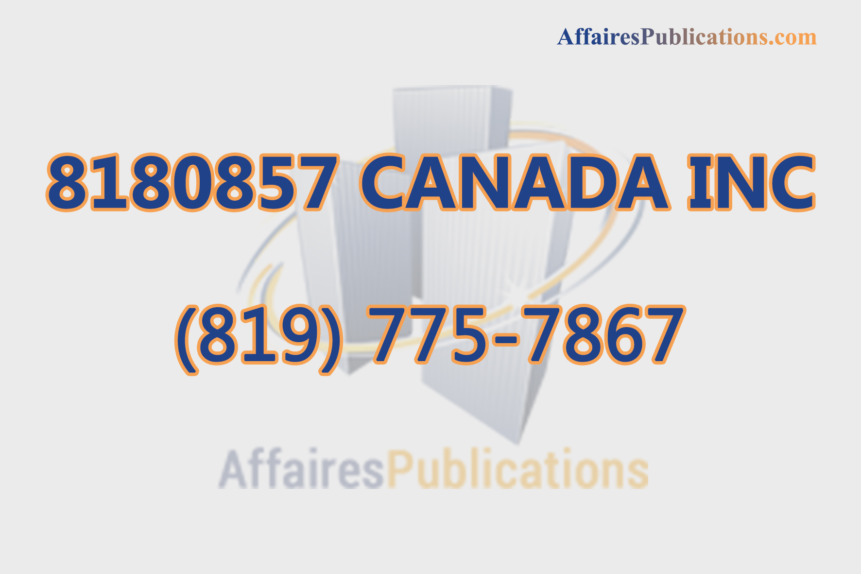 8180857 CANADA INC