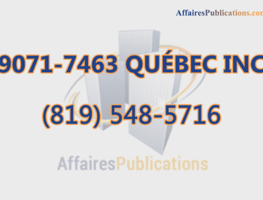 9071-7463 QUÉBEC INC