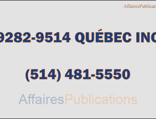 9282-9514 QUÉBEC INC