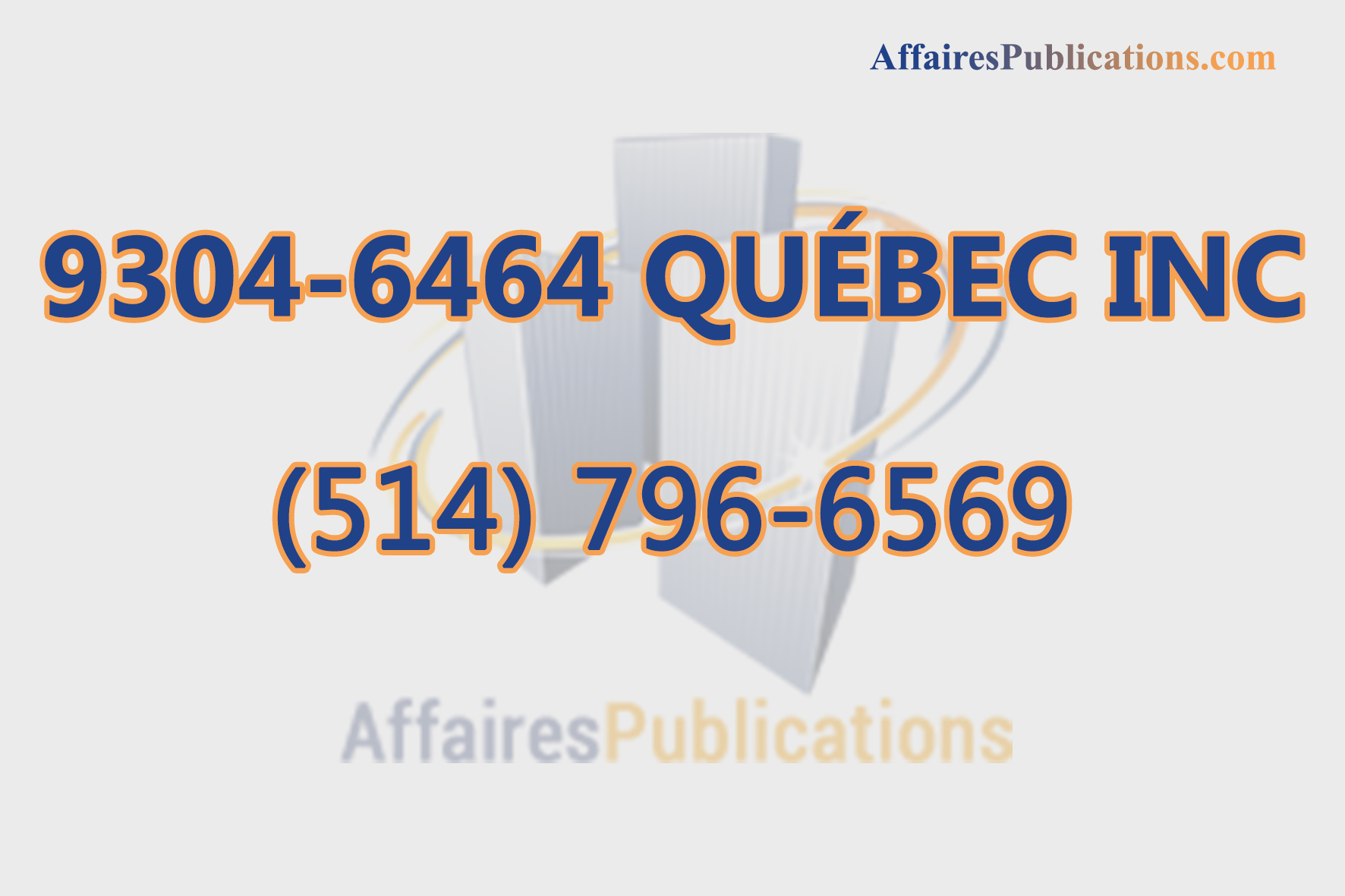 9304-6464 QUÉBEC INC