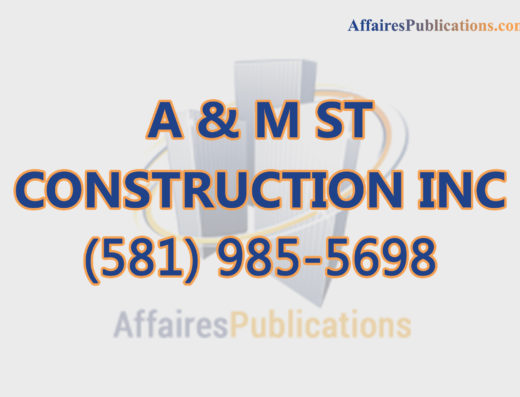 A & M ST CONSTRUCTION INC