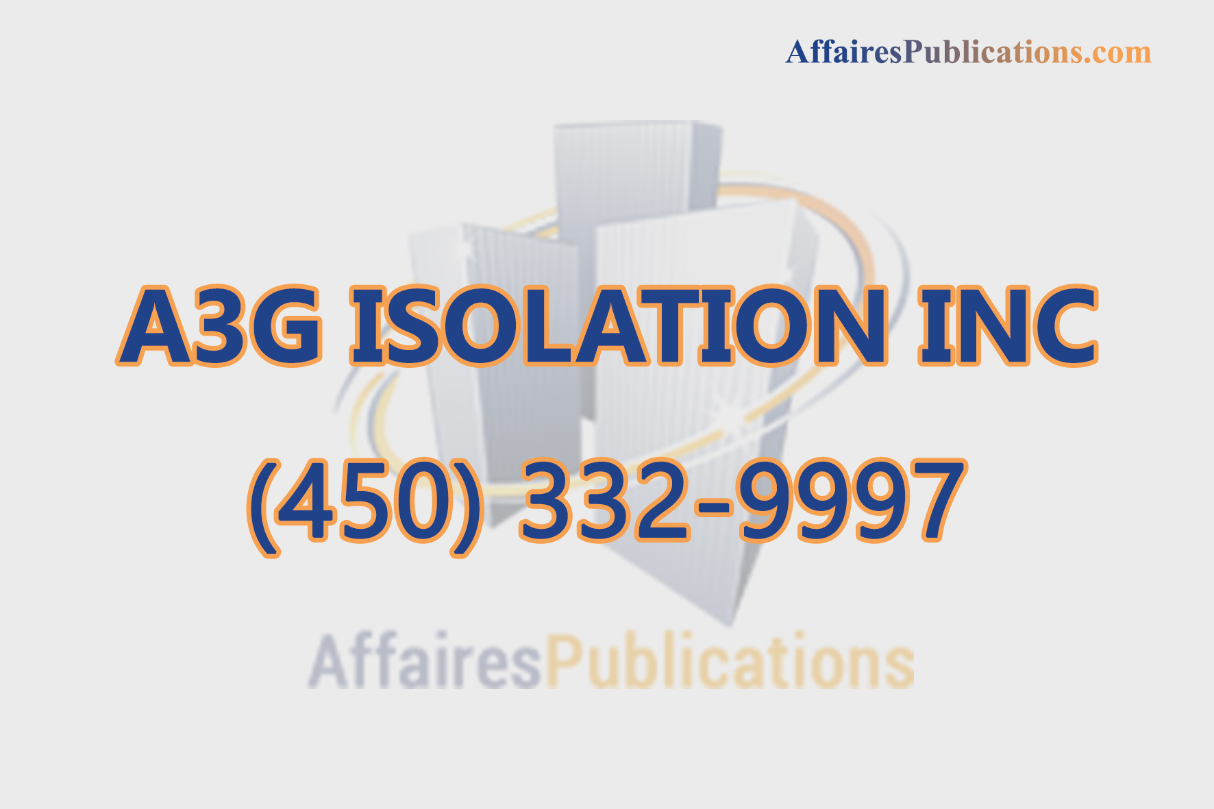 A3G ISOLATION INC