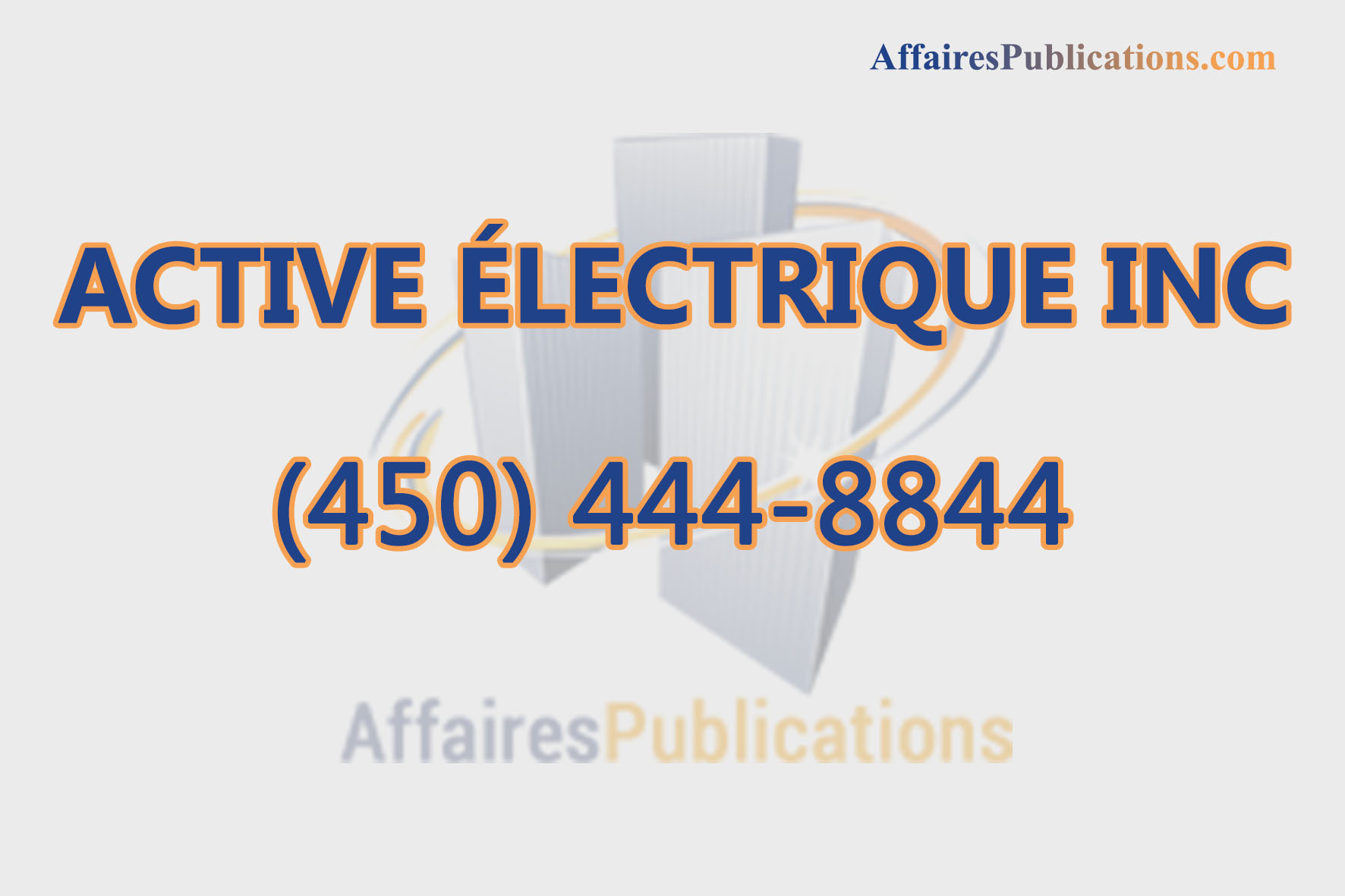 ACTIVE ÉLECTRIQUE INC