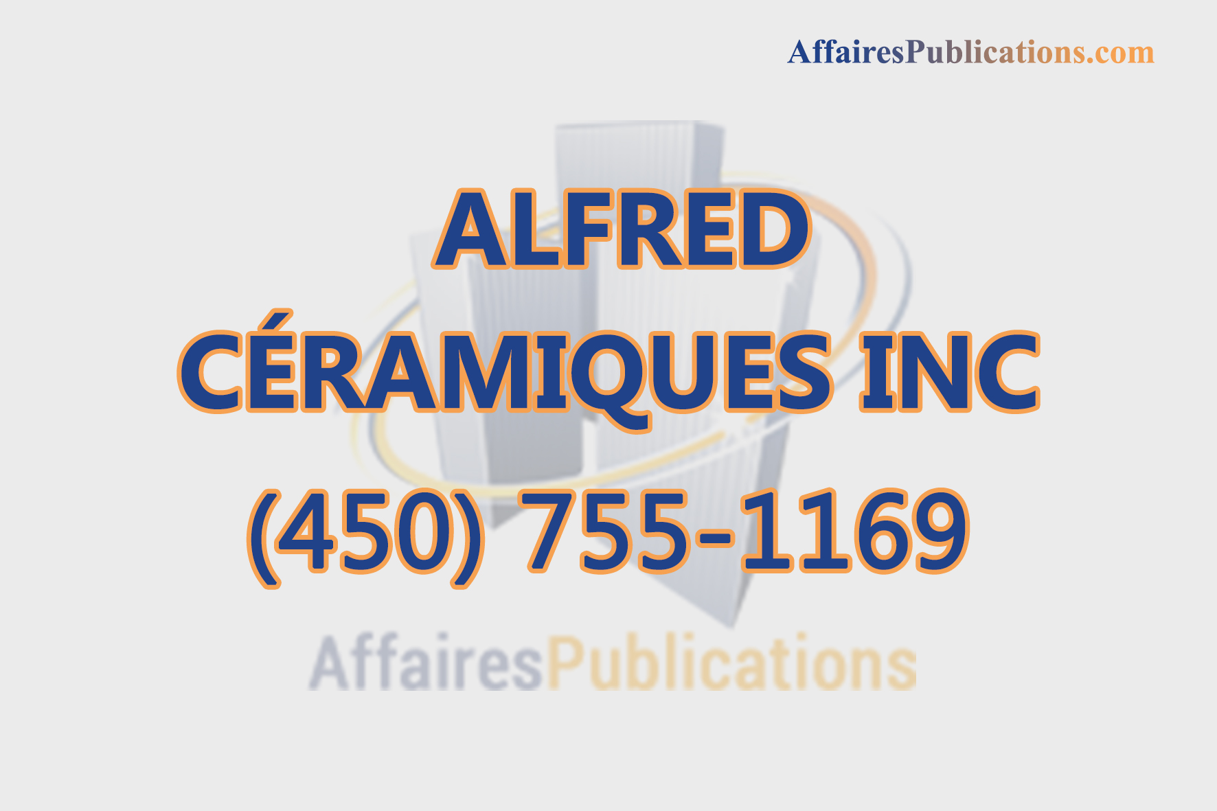 ALFRED CÉRAMIQUES INC