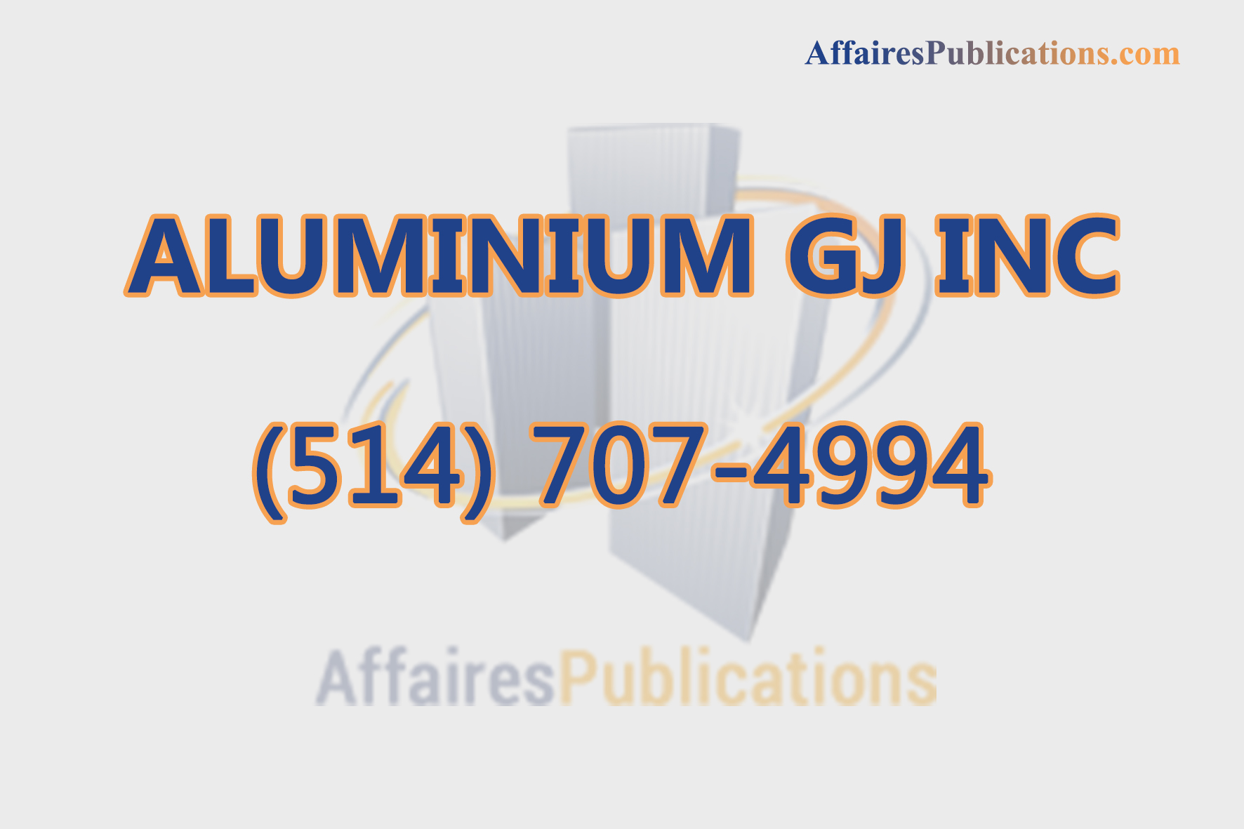 ALUMINIUM GJ INC