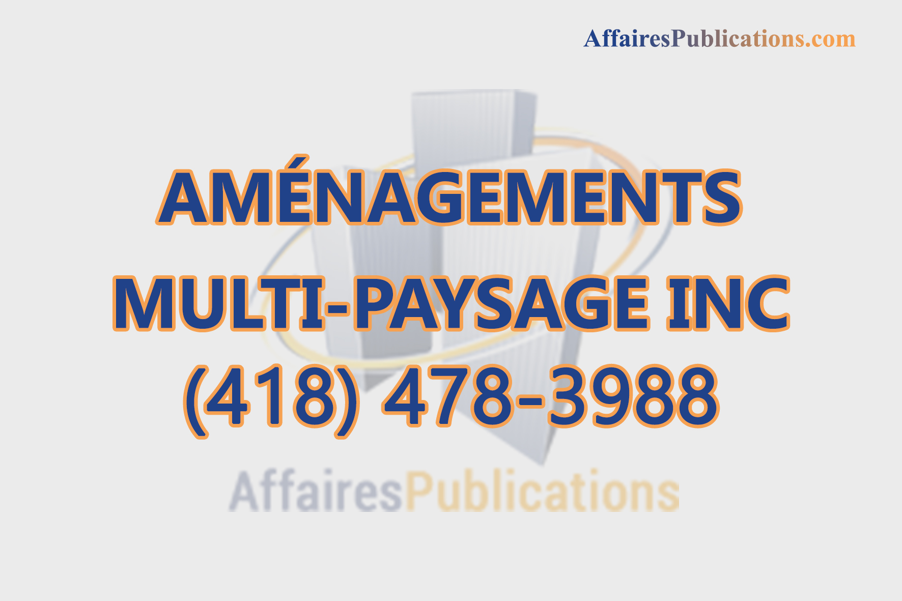 AMÉNAGEMENTS MULTI-PAYSAGE