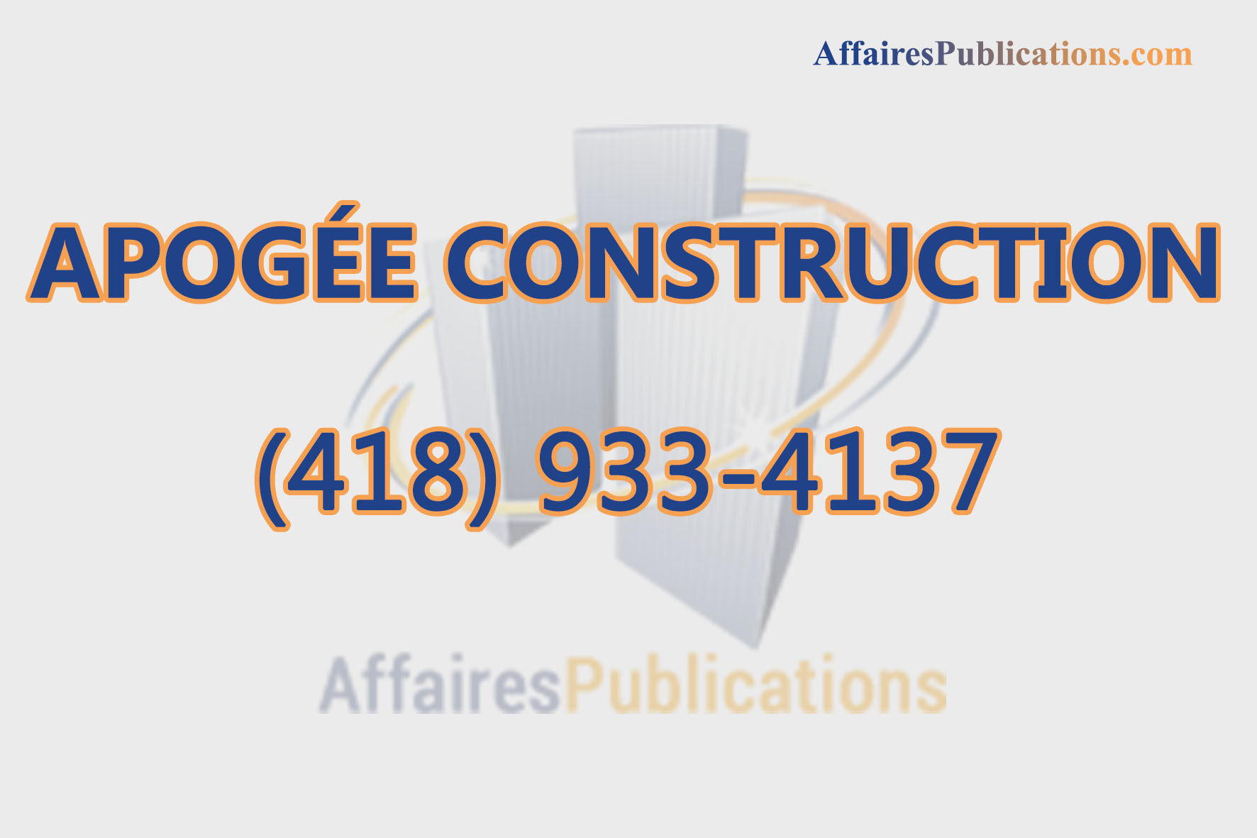 APOGÉE CONSTRUCTION