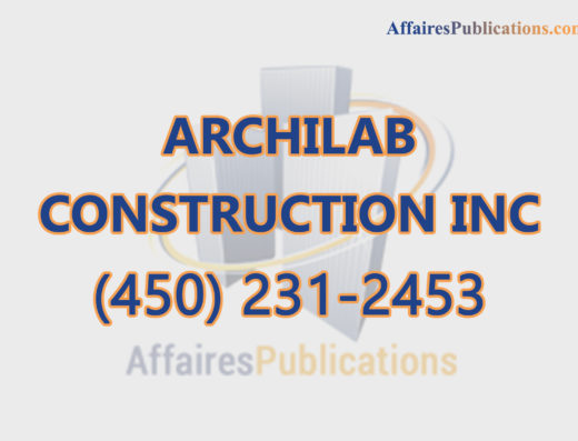 ARCHILAB CONSTRUCTION INC