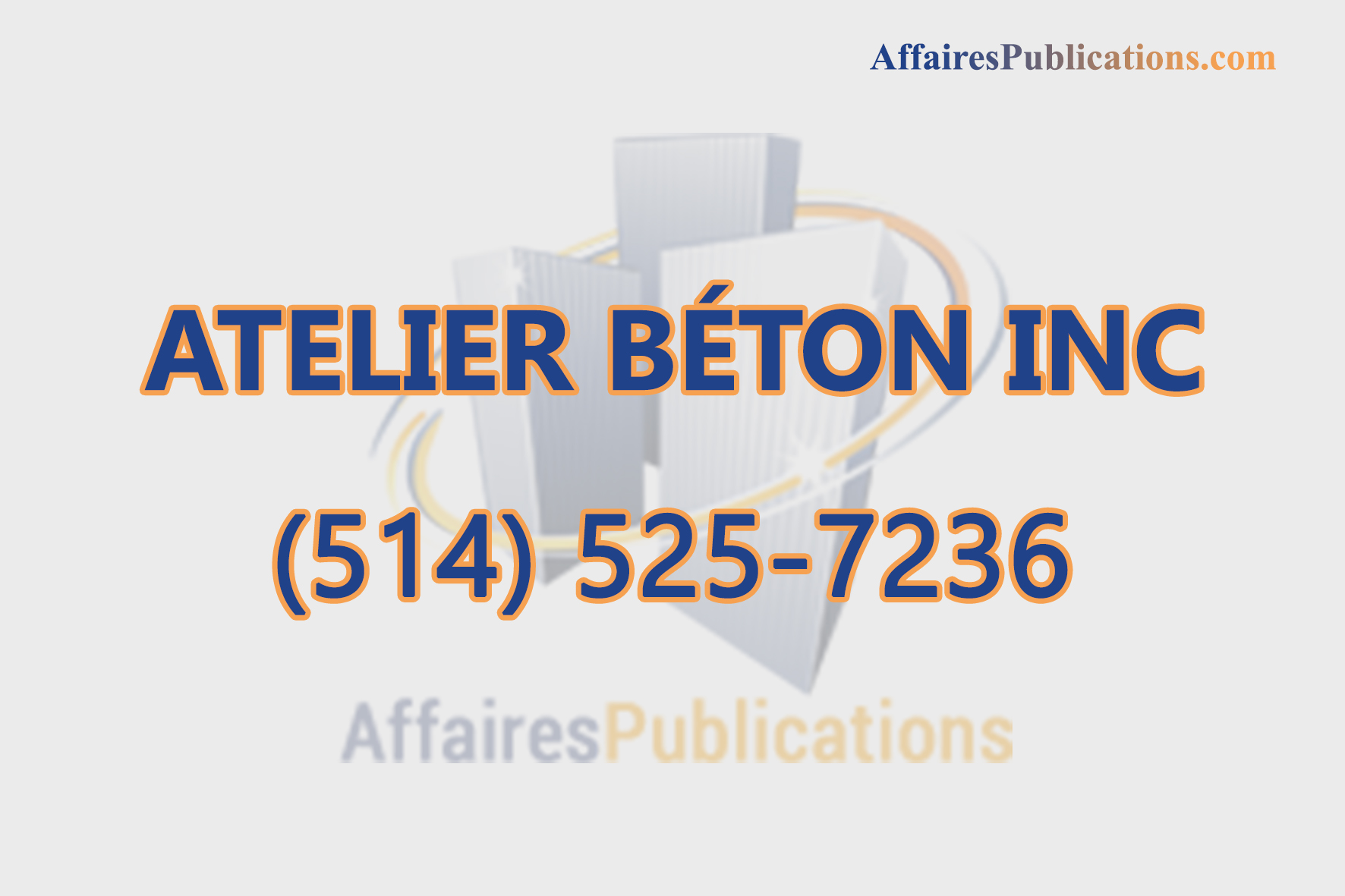 ATELIER BÉTON INC