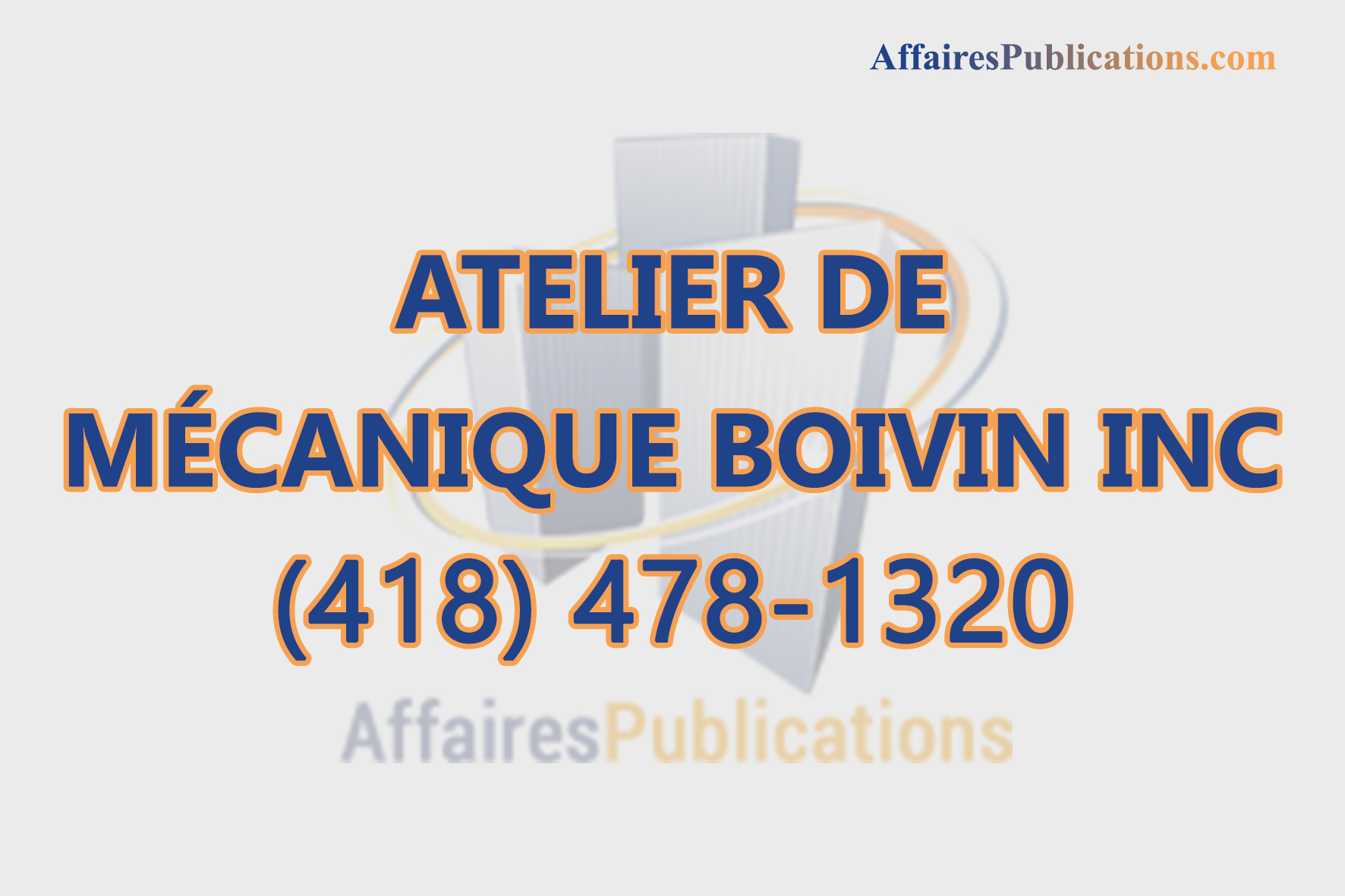 ATELIER DE MÉCANIQUE BOIVIN INC