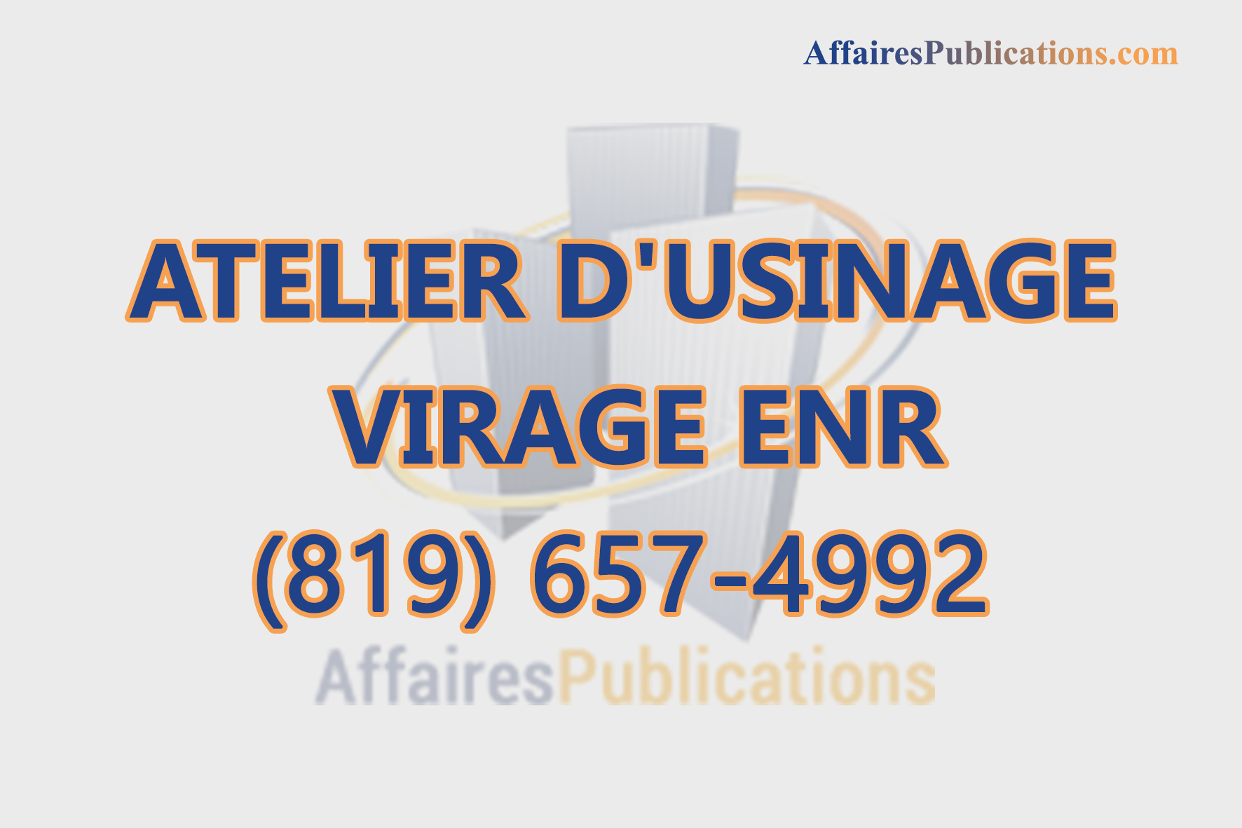 ATELIER D&rsquo;USINAGE VIRAGE ENR