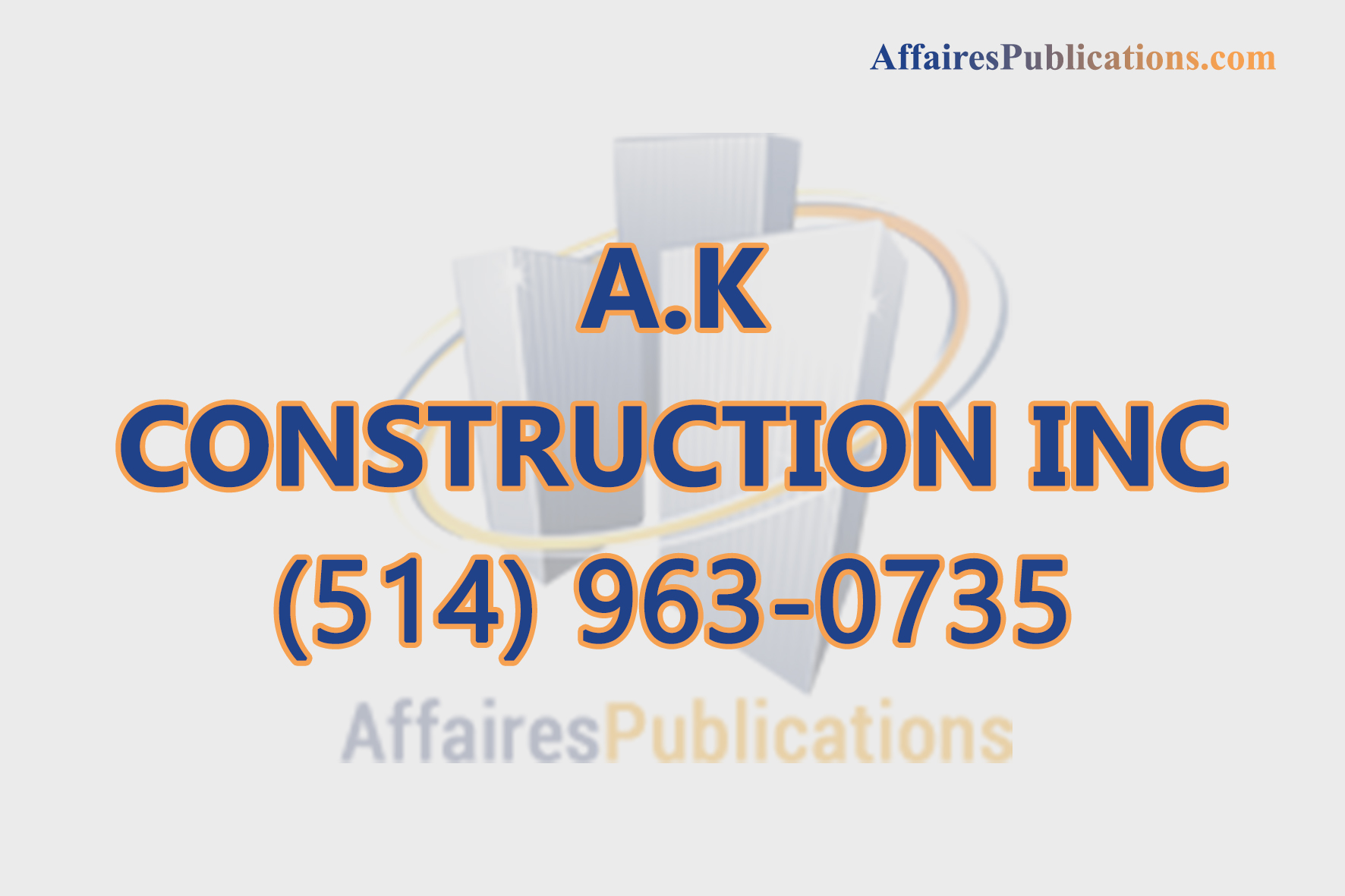 A.K CONSTRUCTION INC