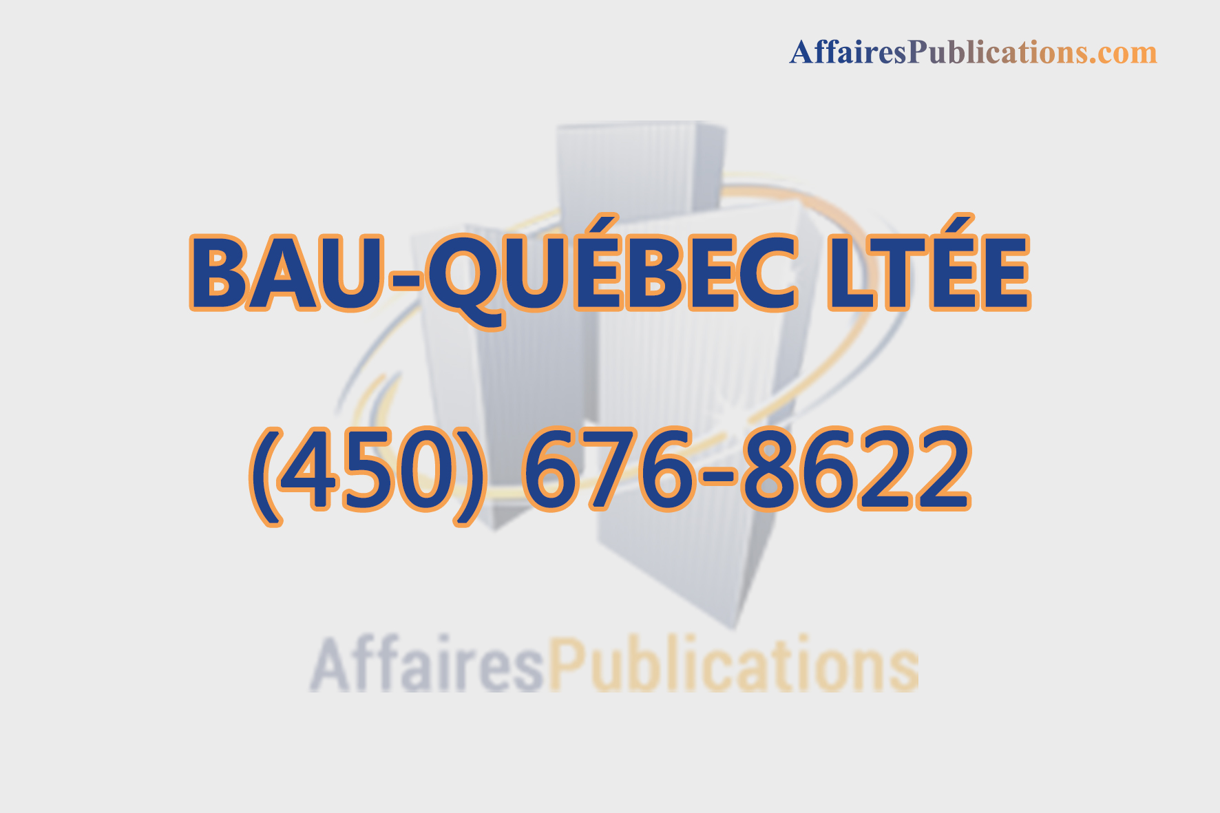 BAU-QUÉBEC LTÉE