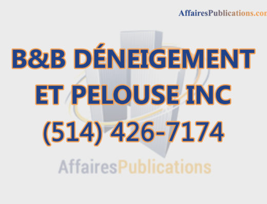 B&B DÉNEIGEMENT ET PELOUSE INC