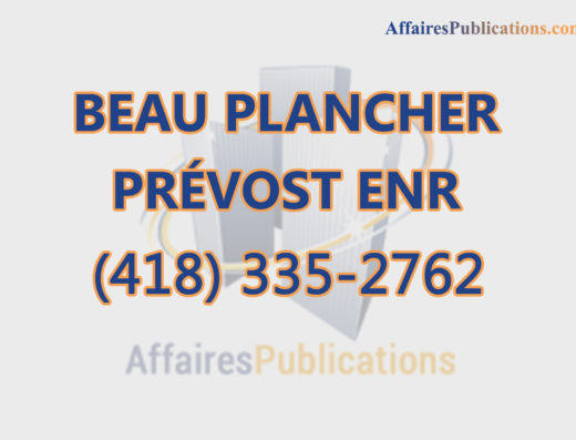 BEAU PLANCHER PRÉVOST ENR