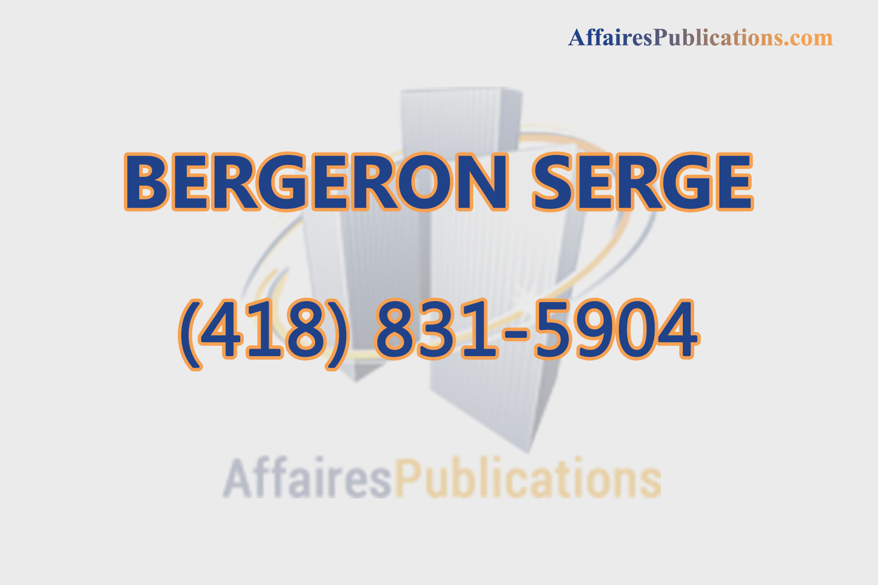 BERGERON SERGE