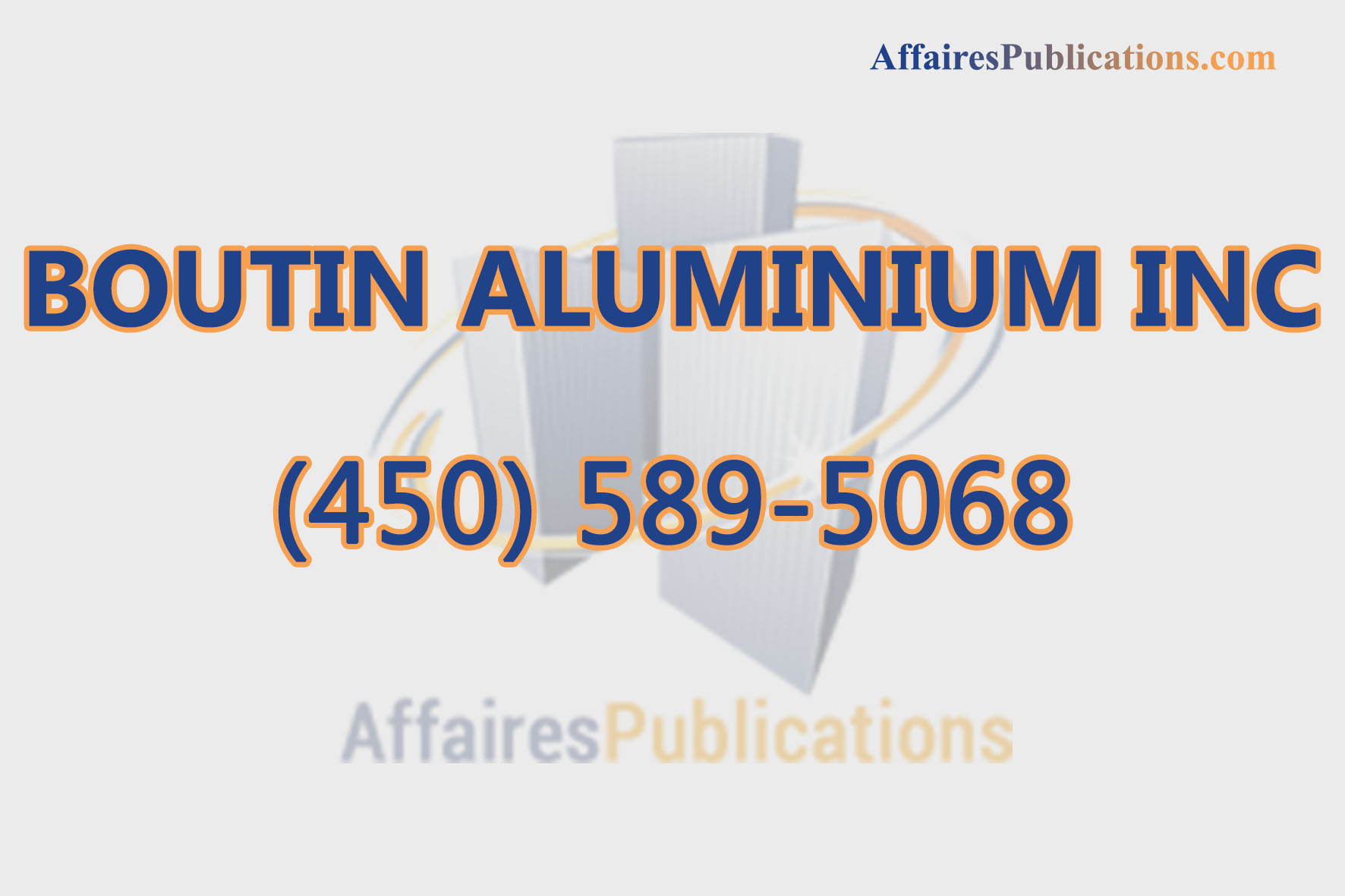 BOUTIN ALUMINIUM INC