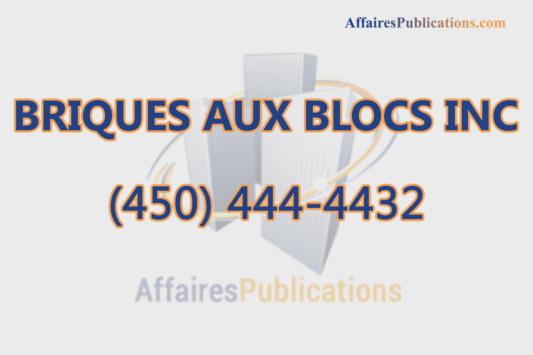 BRIQUES AUX BLOCS INC