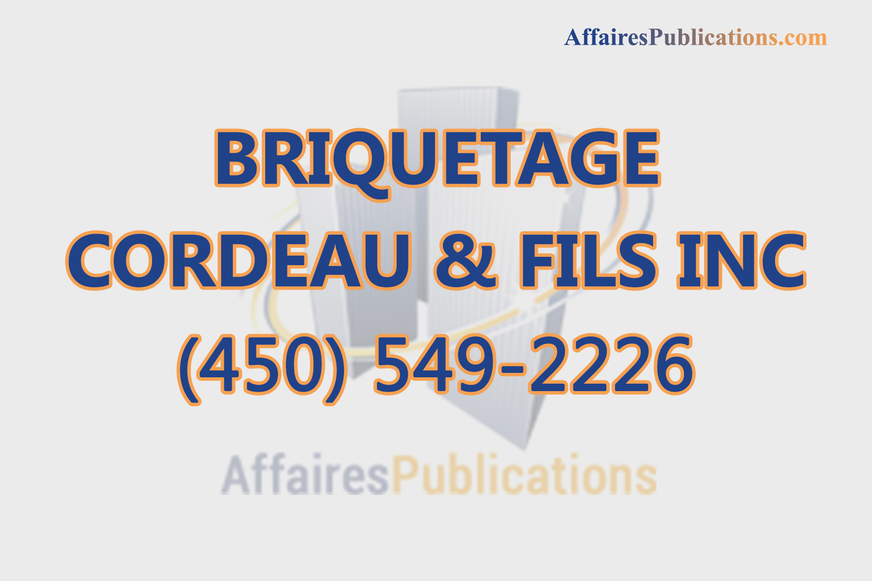 BRIQUETAGE CORDEAU & FILS INC