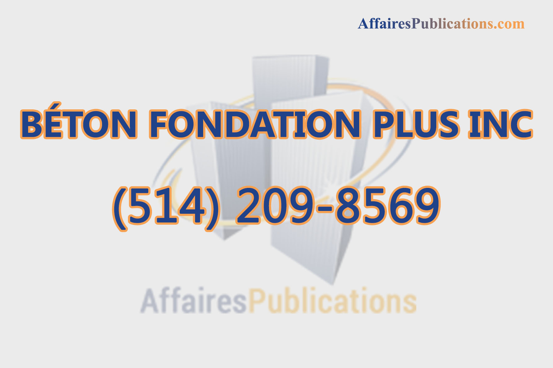 BÉTON FONDATION PLUS INC