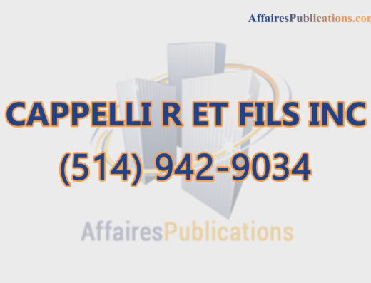 CAPPELLI R ET FILS INC