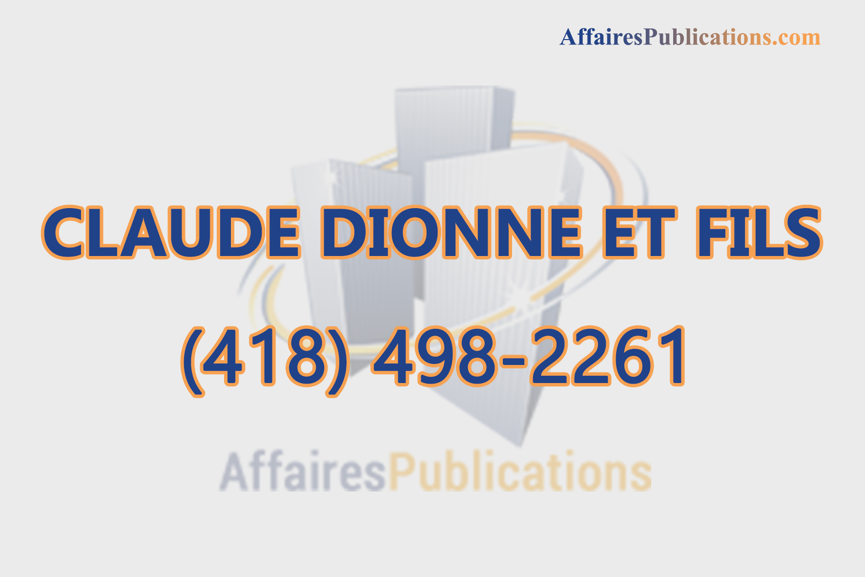 CLAUDE DIONNE ET FILS