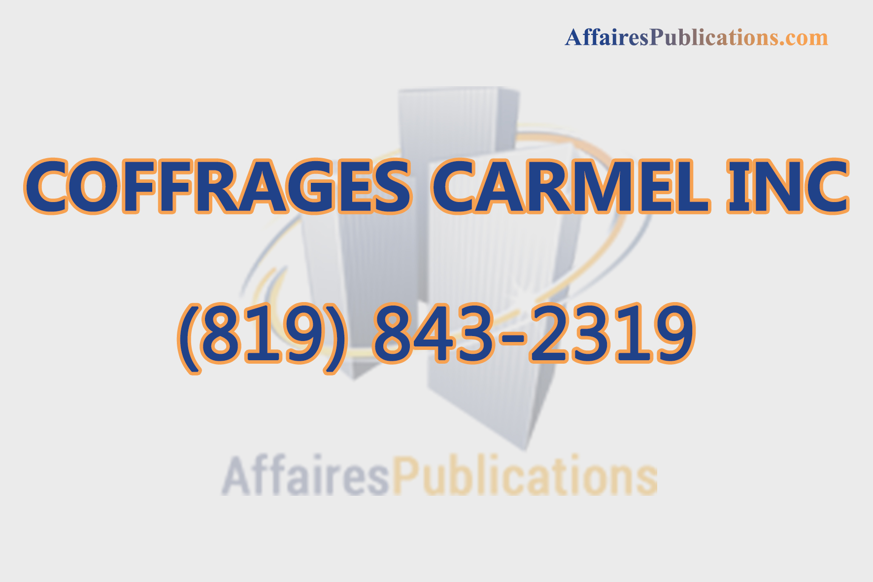 COFFRAGES CARMEL INC