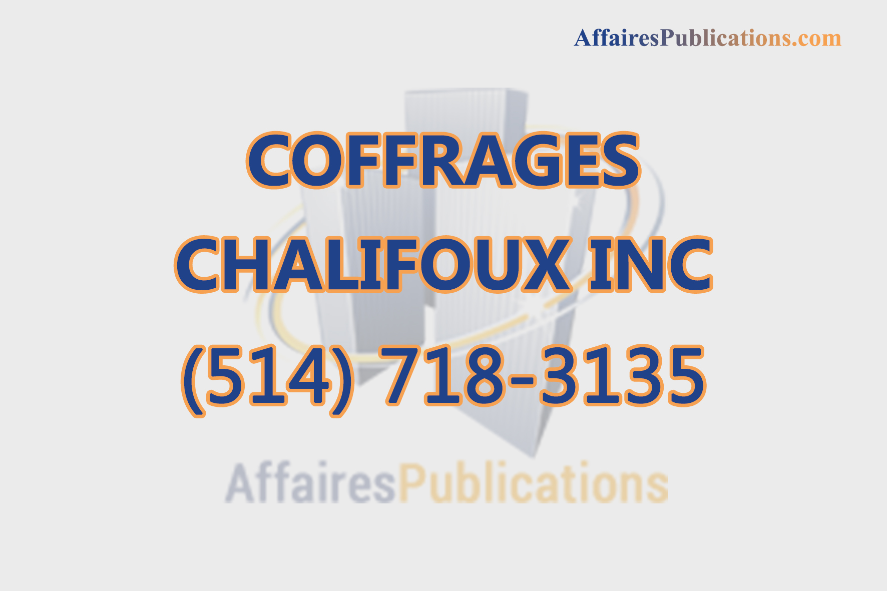 COFFRAGES CHALIFOUX INC