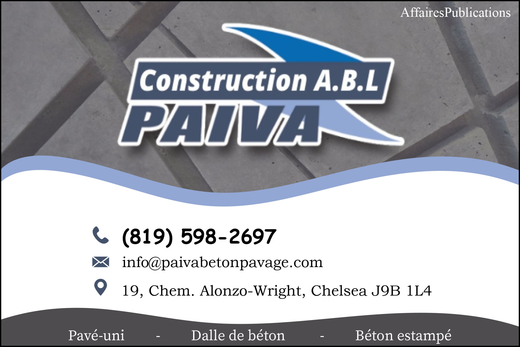 CONSTRUCTIONS ABL PAIVA INC