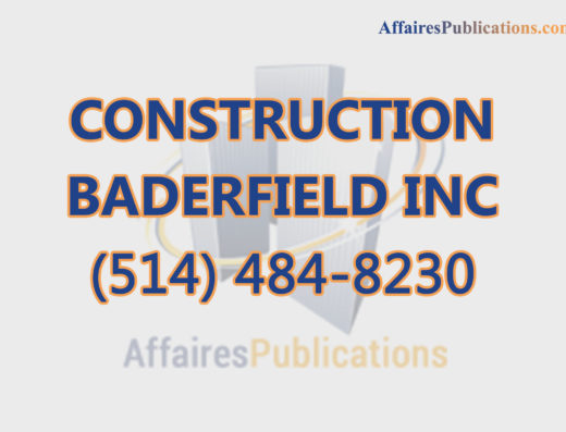 CONSTRUCTION BADERFIELD INC