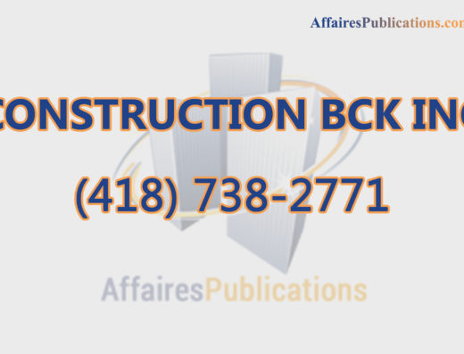 CONSTRUCTION BCK INC