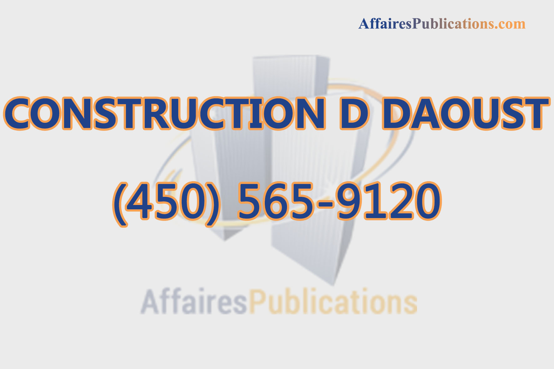CONSTRUCTION D DAOUST