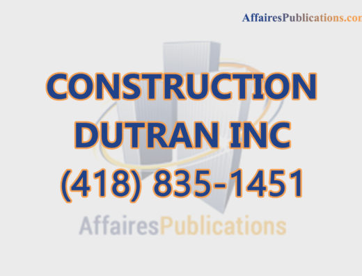 CONSTRUCTION DUTRAN INC