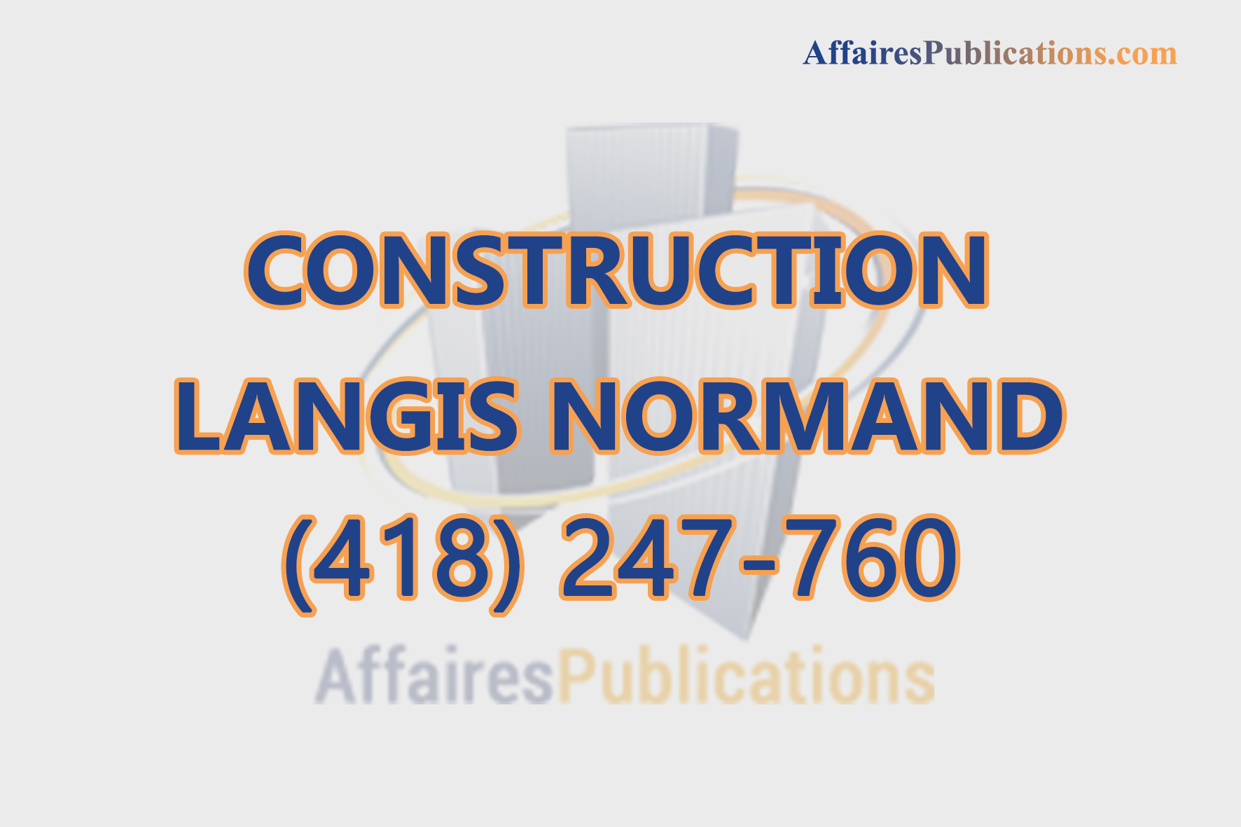 CONSTRUCTION LANGIS NORMAND