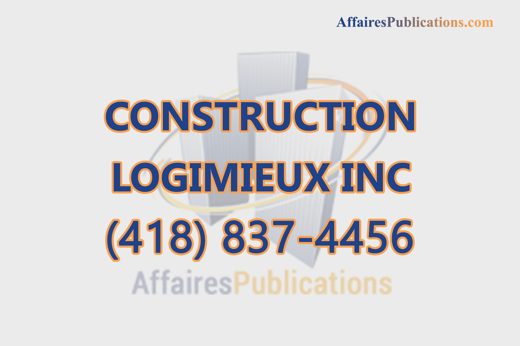 CONSTRUCTION LOGIMIEUX INC