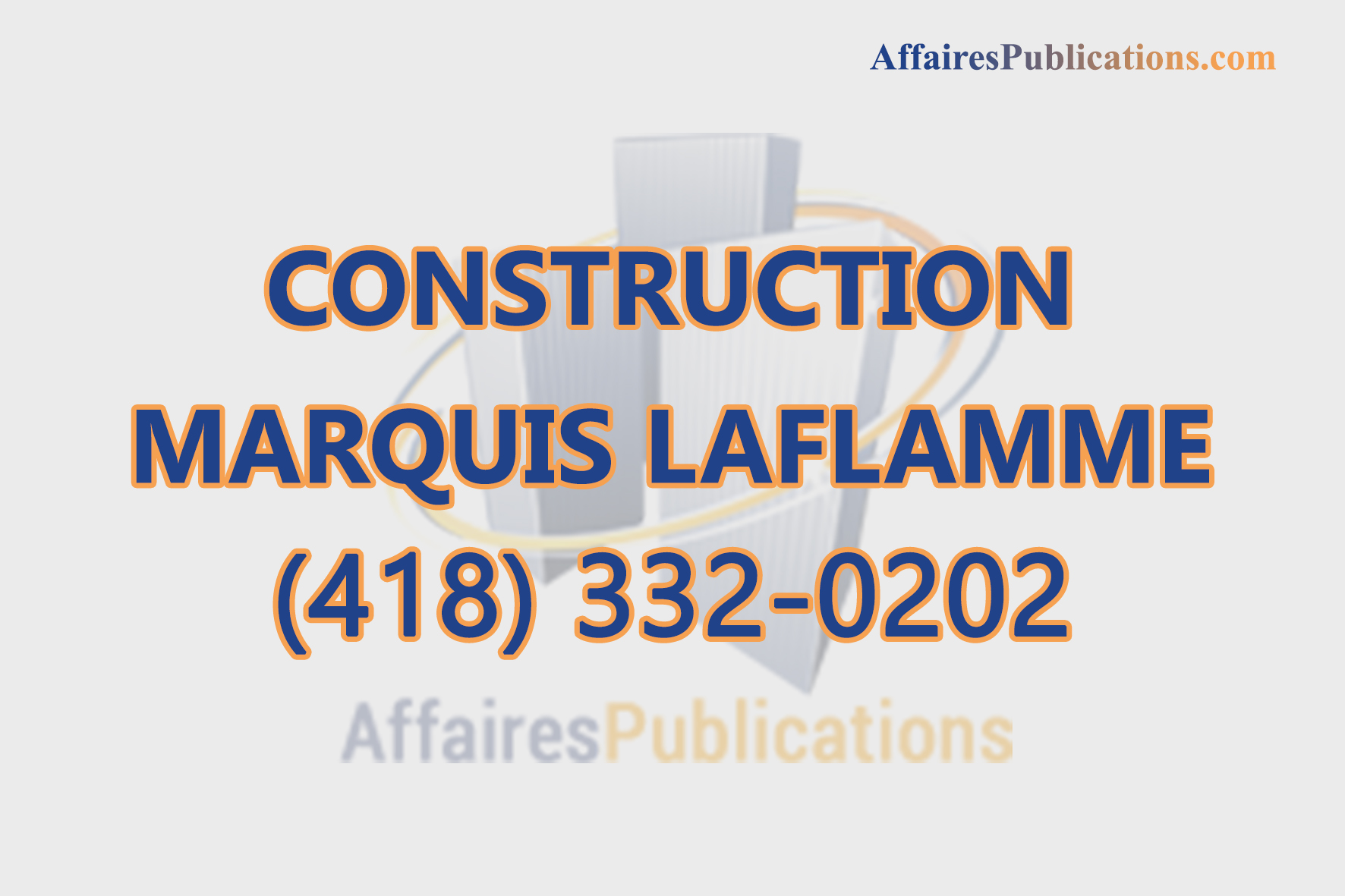 CONSTRUCTION MARQUIS LAFLAMME