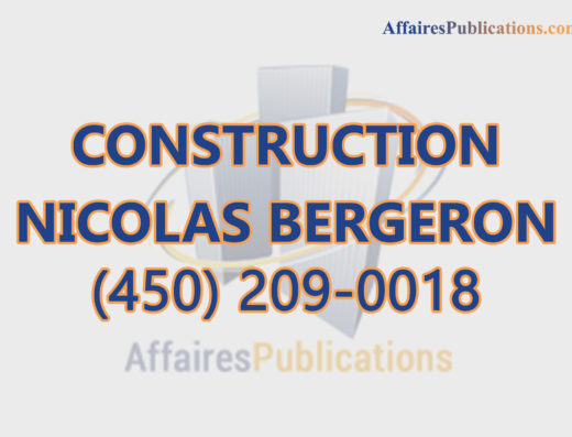 CONSTRUCTION NICOLAS BERGERON